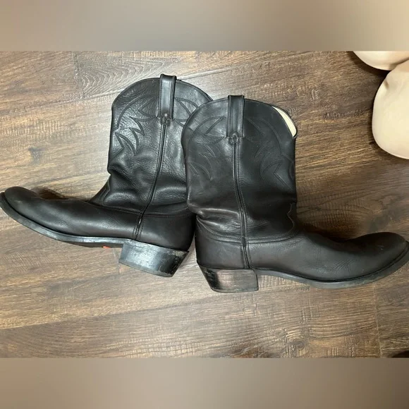 Durango Men’s Size 11 1/2 D Black Leather Cowboy Boots - Picture 8 of 8